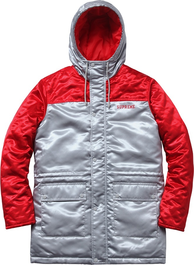 Quilted Satin Sideline Parka view 6